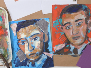 Impasto Portrait Inspired By Ben Quilty icon