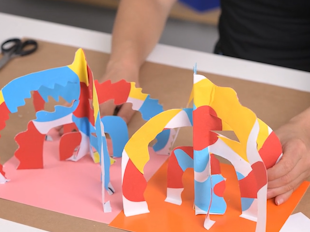Paper Sculpture Inspired By Alexander Calder icon
