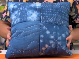 Dyed Cushion Inspired By Shibori Techniques icon