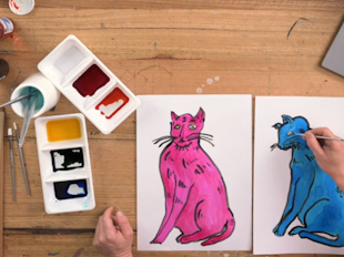Ink Cats Inspired By Andy Warhol icon