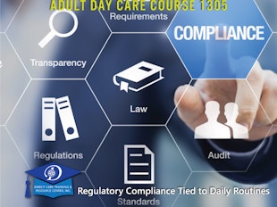 Adult Day Care Course 1305 - Regulatory Compliance icon